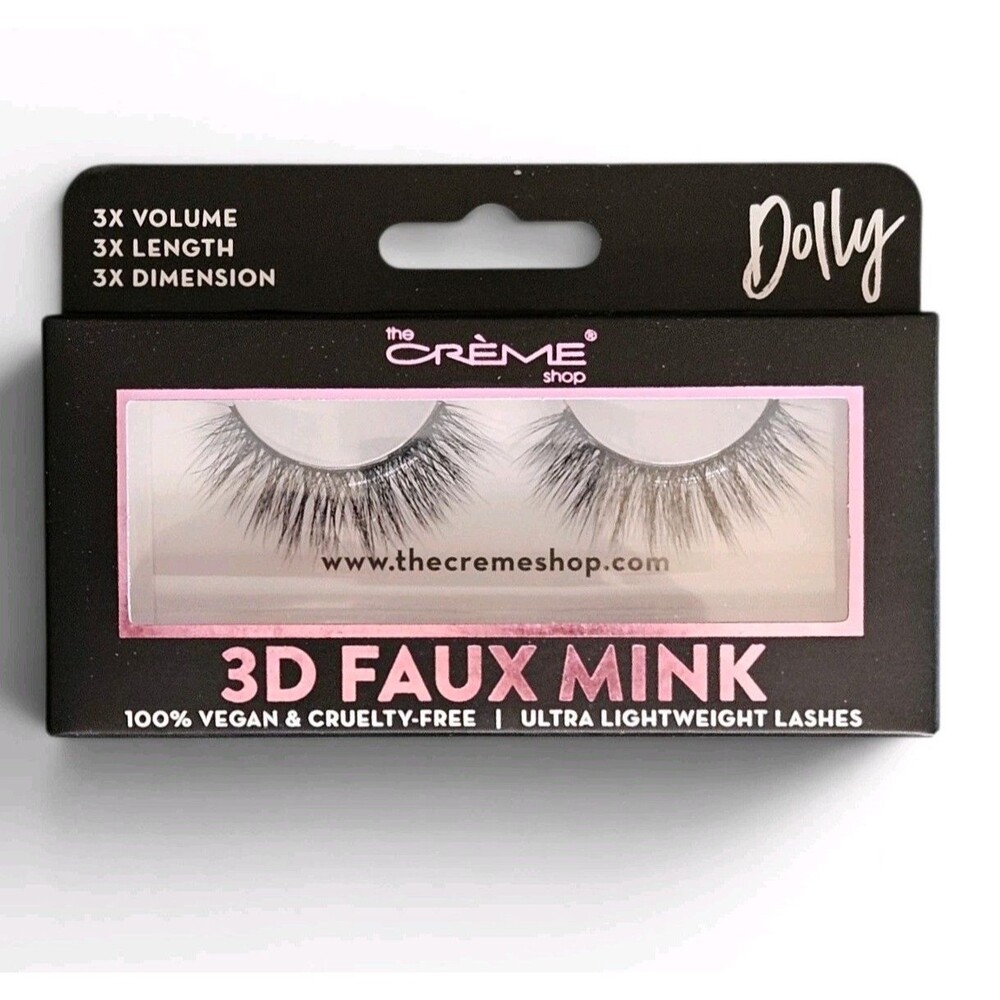 The Crème Shop Dolly 3D Lashes Black Faux Mink 3x Volume